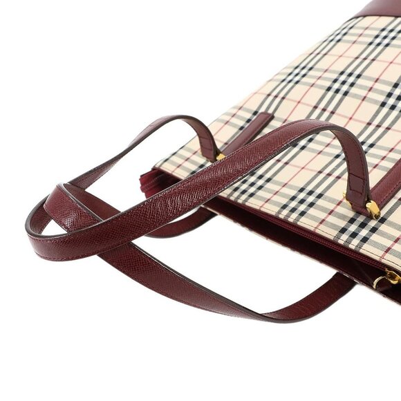 BURBERRY Beige Leather Tote Bag - Picture 5 of 9